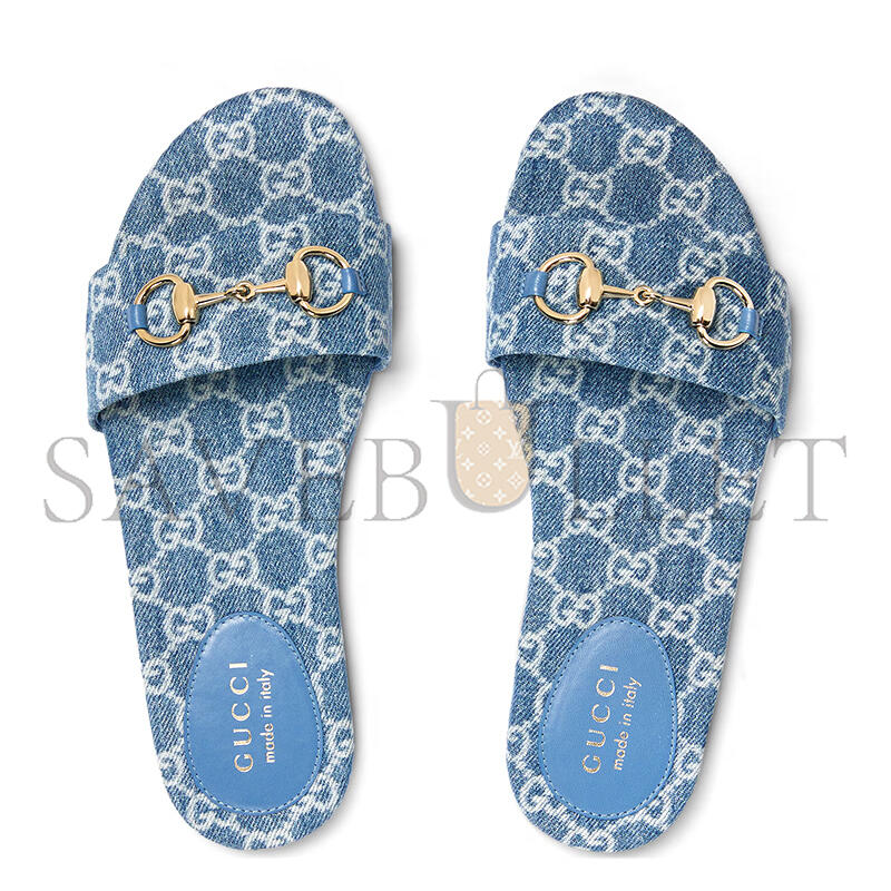 GUCCI WOMEN'S SLIDE SANDAL WITH HORSEBIT 835828